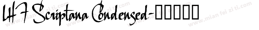 LHF Scriptana Condensed字体转换